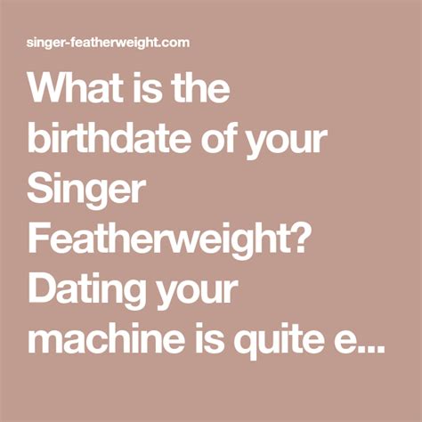 Dating featherweight